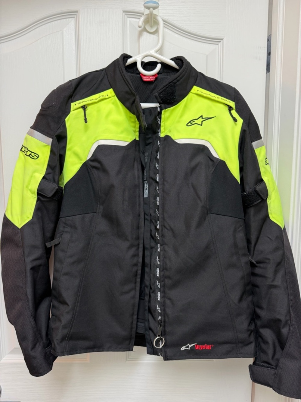 Alpinestars Black & Hi-Vis Yellow Lightweight Motorcycle Jacket